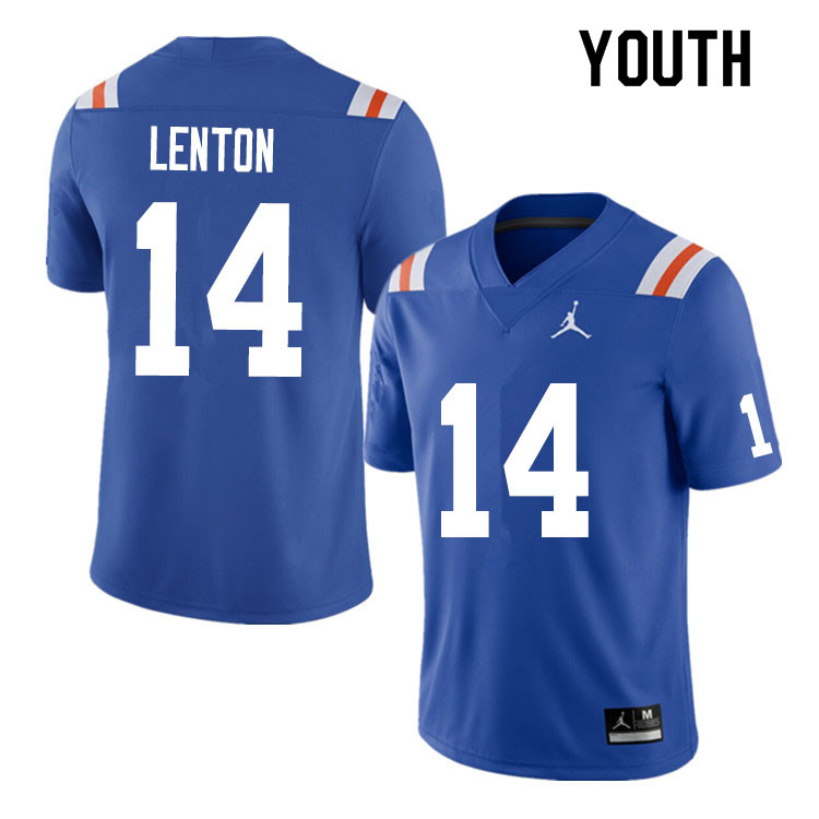 Youth #14 Quincy Lenton Florida Gators College Football Jerseys Sale-Throwback